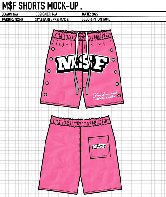 PINK M$F SHORTS