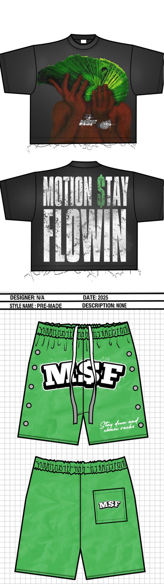 BLACK GREEN M$F SETS