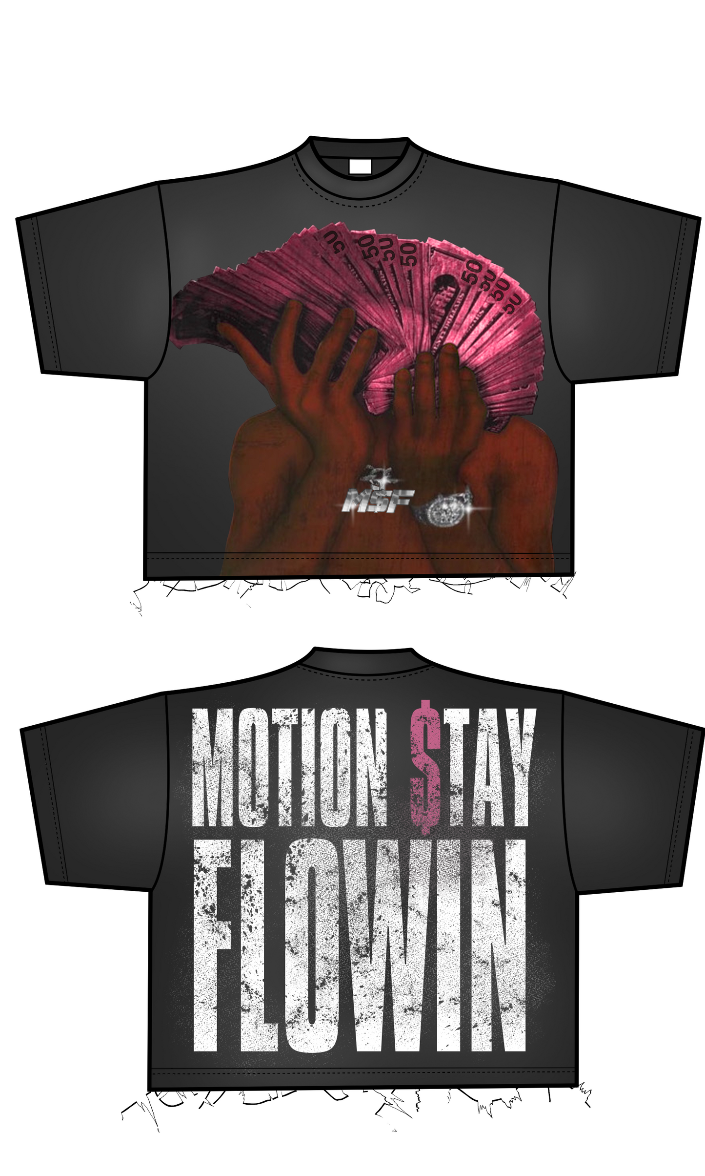 BLACK $50 M$F TEE